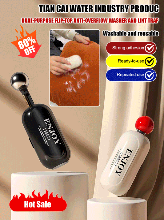 Dual-purpose flip cover dust-proofwater-washable lint remover