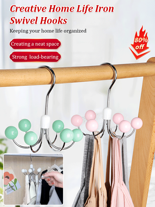Creative Home Life lronSwivel Hooks