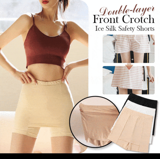 Double-layer Front Crotch Ice Silk Safety