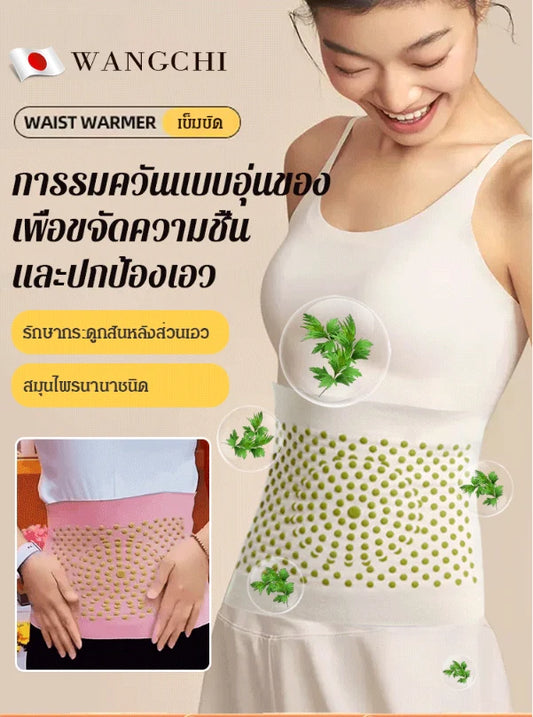 Breathable slimming wormwood waist belt