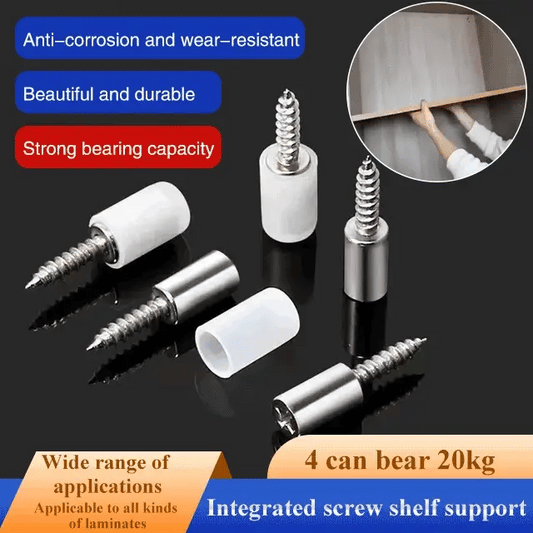 Integrated screw shelf support