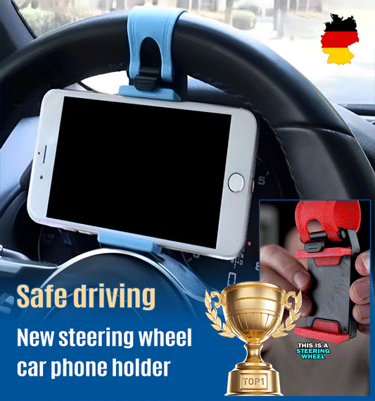 New steering wheel car phone holder
