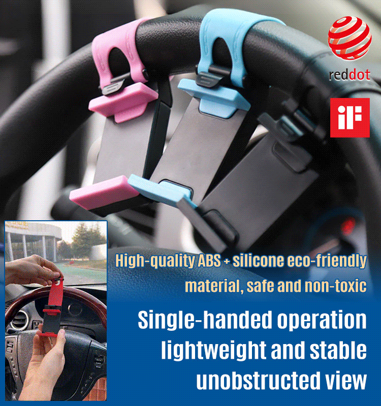 New steering wheel car phone holder