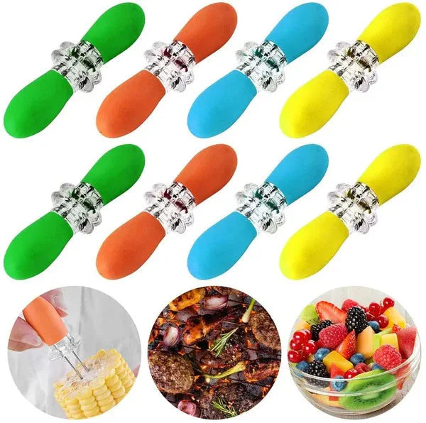 Magic anti-scalding corn fork