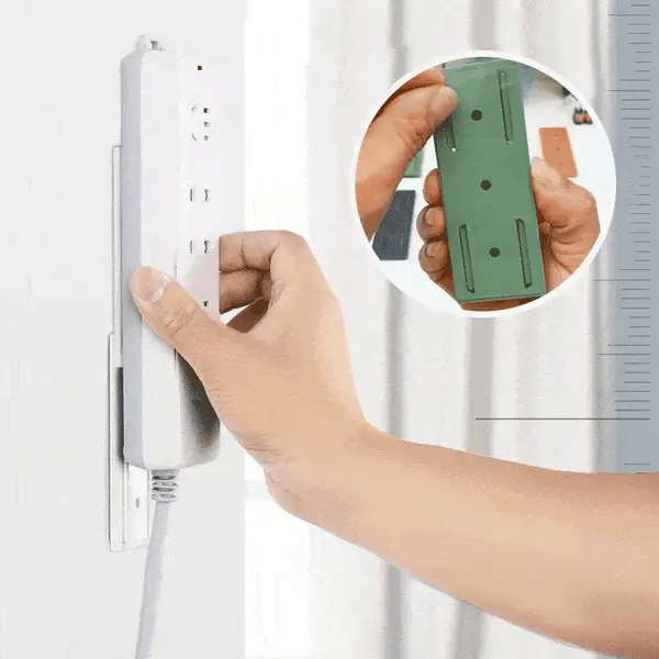 12Pcs Adhesive Punch-free Socket Holder