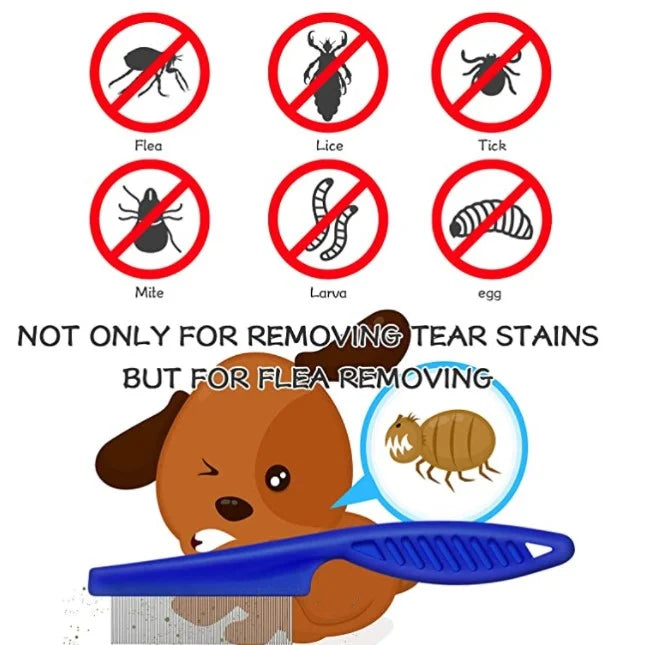 (🔥FACTORY OUTLET-49% OFF) Tear Stain Remover Comb (BUY ONE FREE ONE)