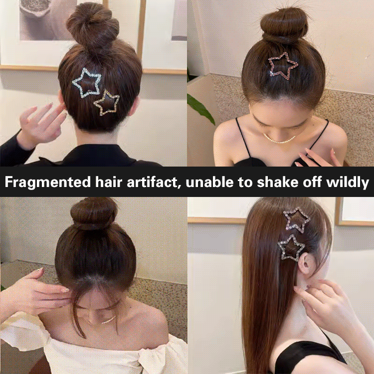 4Pcs Shining rhinestone hair clips