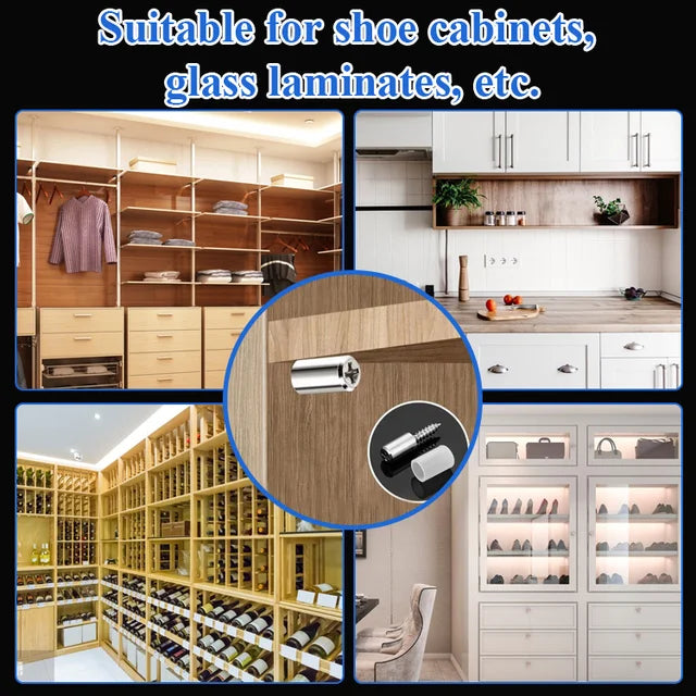 Integrated screw shelf support