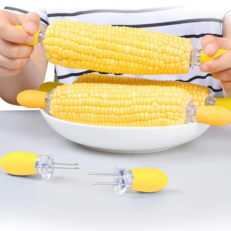 Magic anti-scalding corn fork