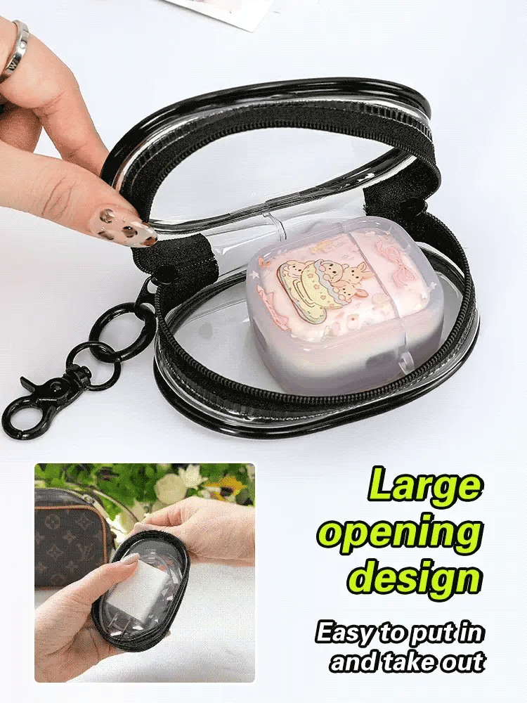 Portable waterproof transparent storage bag