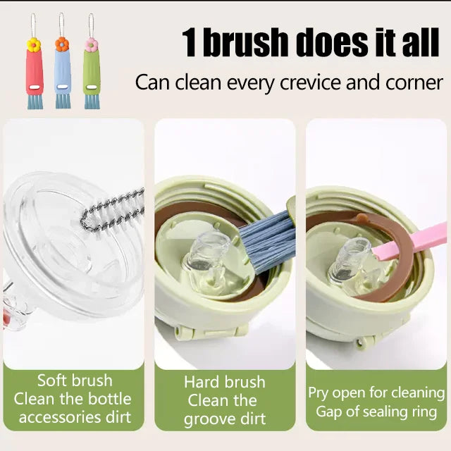 🔥HOT SALE!50% OFF⏰ 3-in 1 multifunctional flower bottle brush