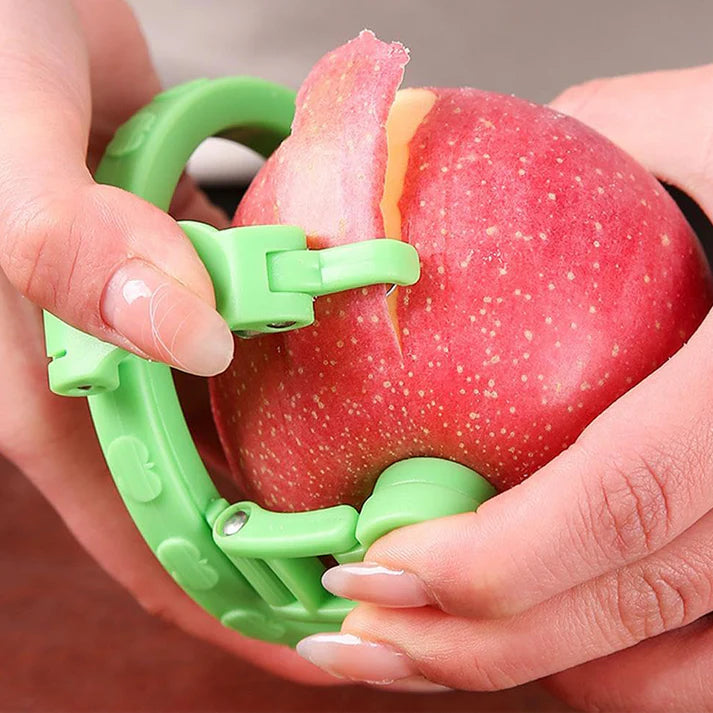 Manual universal apple peeler