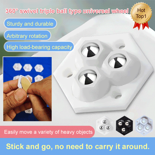 🔥Daily Promotion✨360° rotating three-ball caster