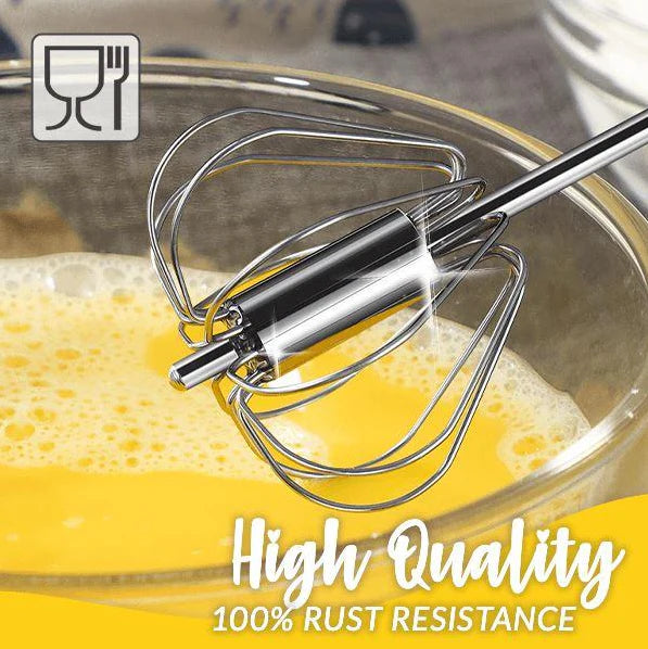 ✨Kicthen Hot Sale-Stainless Steel Semi-Automatic Whisk
