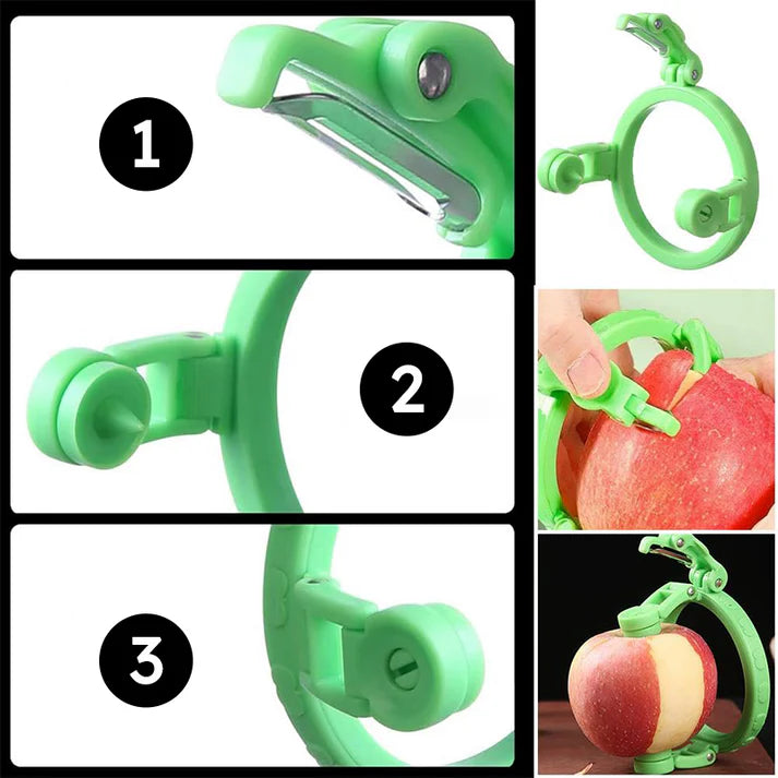 Manual universal apple peeler