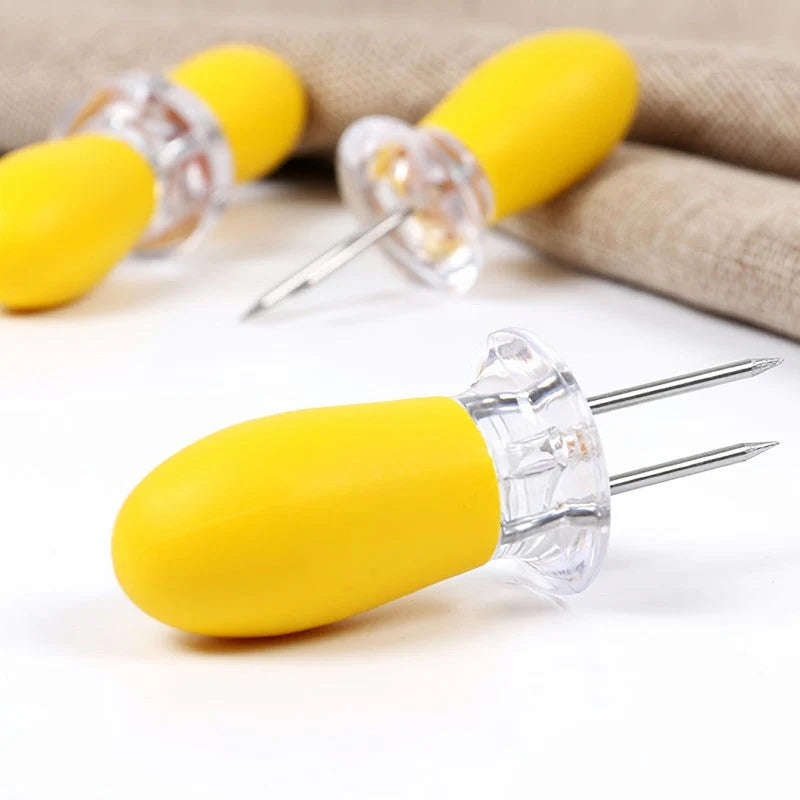 Magic anti-scalding corn fork
