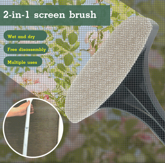 2-in-1 window screen brush