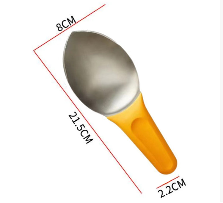 Multifunctional mango cutting spoon
