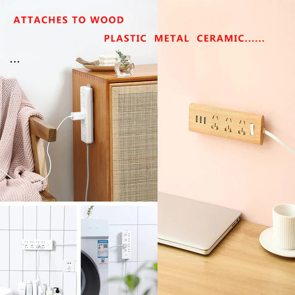 12Pcs Adhesive Punch-free Socket Holder