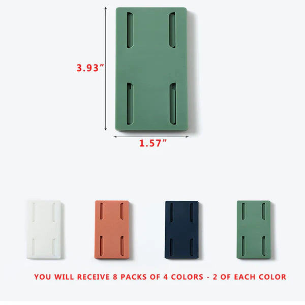 12Pcs Adhesive Punch-free Socket Holder
