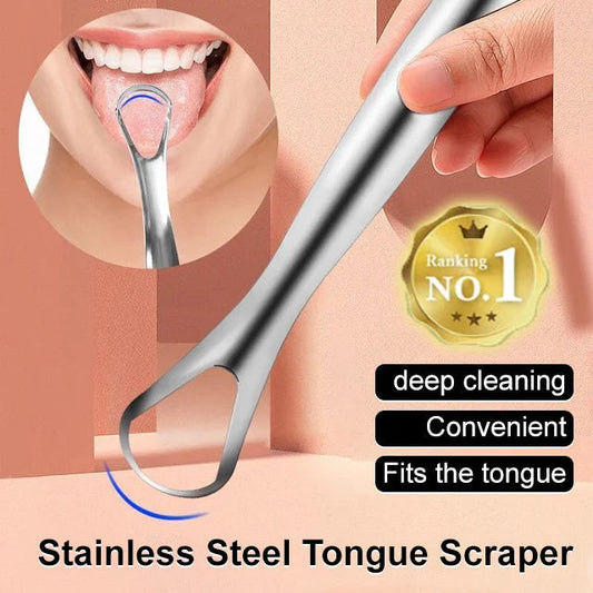 🔥2Pcs Stainless Steel Tongue Scraper🔥