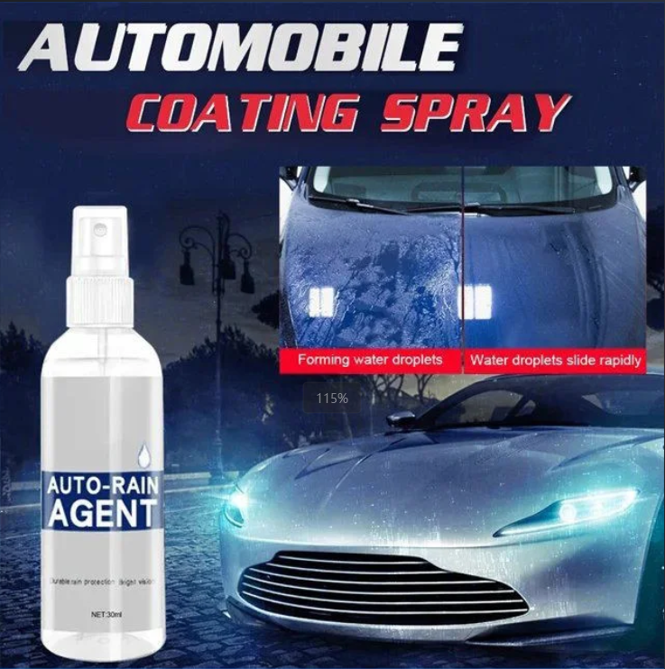 Anti-rain and anti-fogging agent for cars