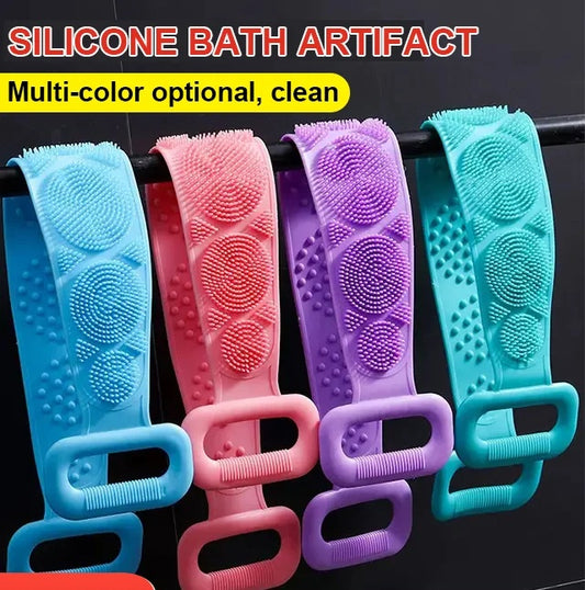 Silicone bath artifact double-sided strong silicone bath towel