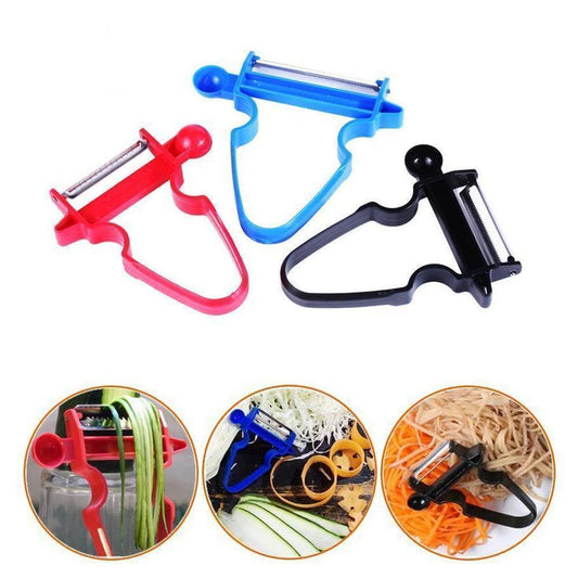 Buy 1 Get 1 Free🎁3 in 1 Magic Peeler Set, Random Color