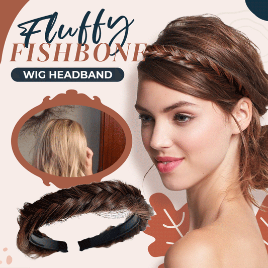 FLUFFY FISHBONE WIG HEADBAND(50% OFF)