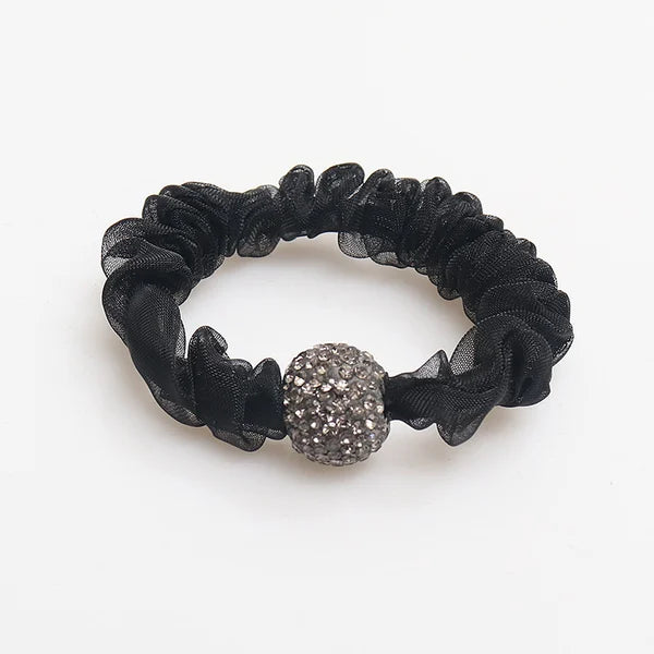 Rhinestone Mesh Hair Ties