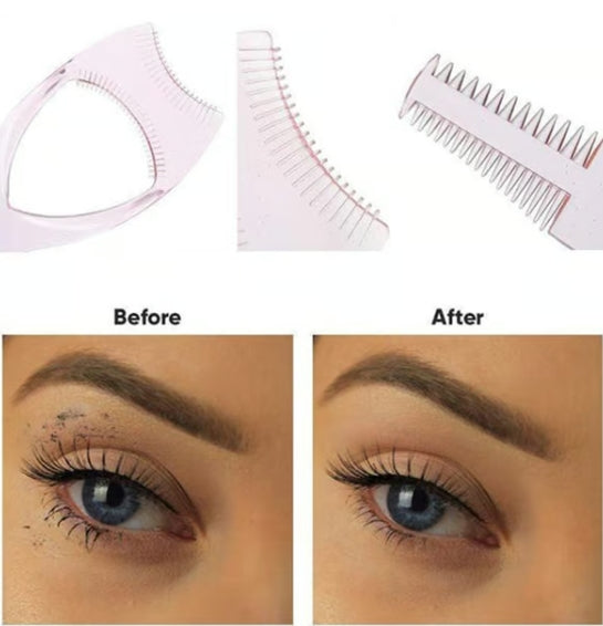 3 in 1 Eyelashes Tools Mascara Shield Applicator Guard