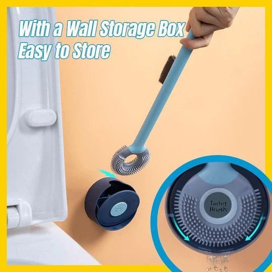 🔥50 OFF%⏰ Wall-Mounted Silicone Toilet Brush