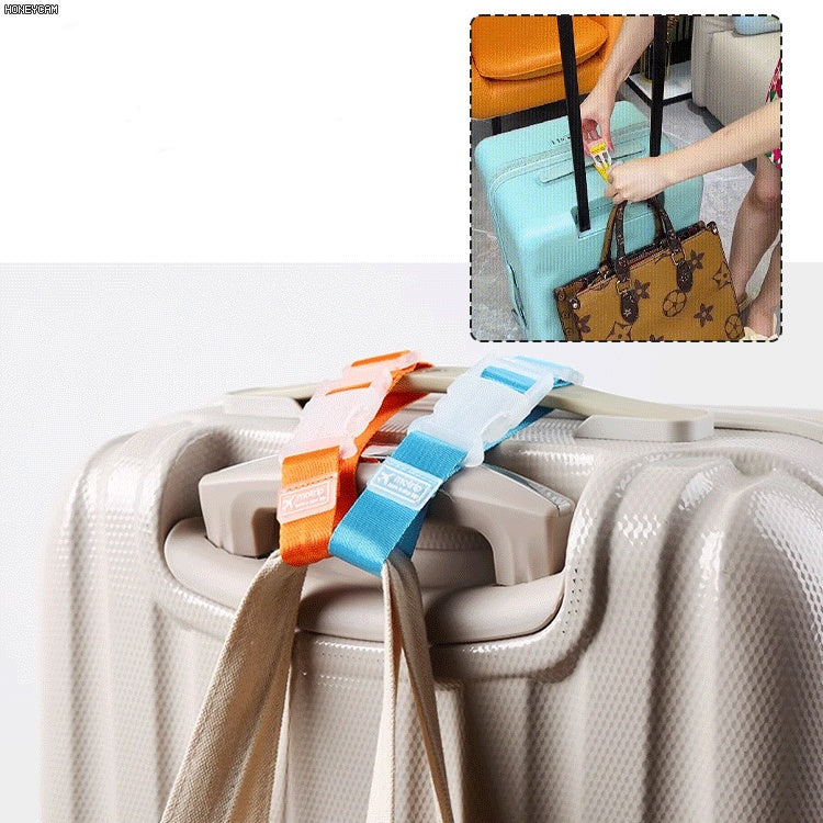 Portable travel luggage bag hook