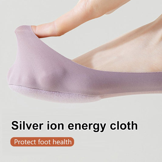 Buy 1 Get 1 Free🎁【No Heel Dropping】Ice Silk Invisible Breathable Crew Socks