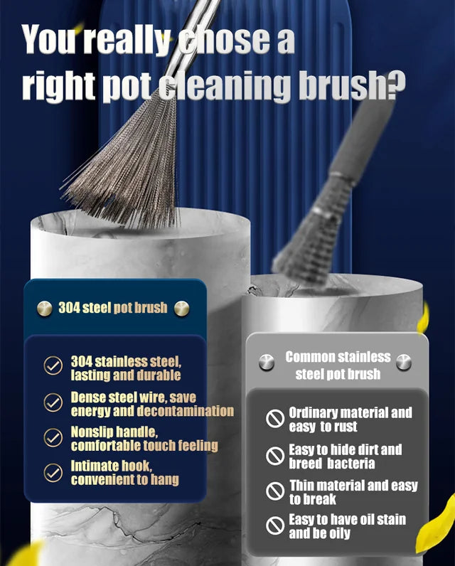 😍 50% off 😍 FOR TODAY ONLY !!! 🔥304 stainless steel Cleaning brush