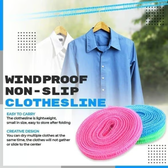 Windproof Non-Slip Clothesline