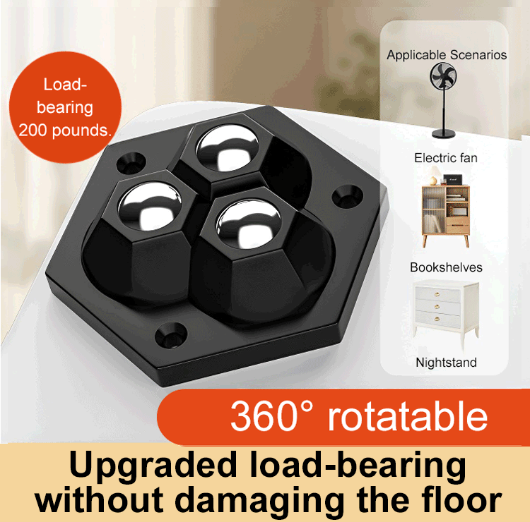 🔥Daily Promotion✨360° rotating three-ball caster