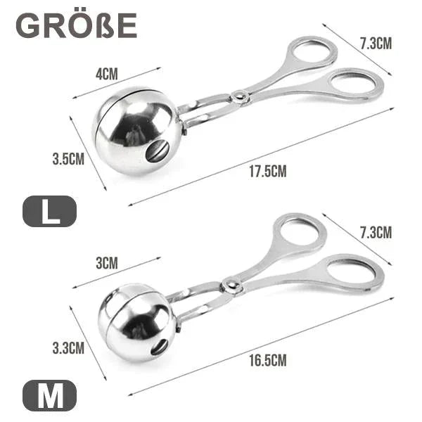 Stainless steel meatball maker