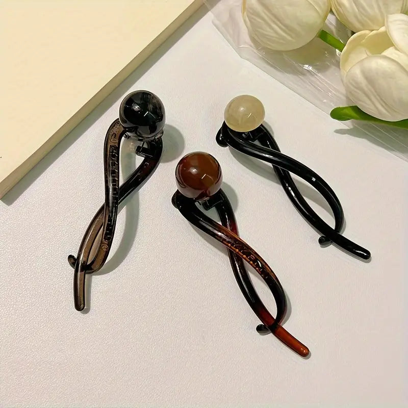 3Pcs Set Vintage Pearl Hair Clips