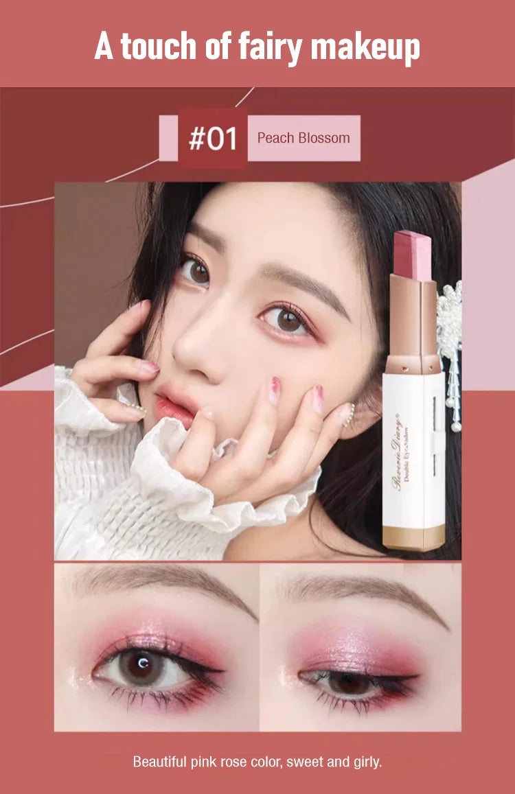 Velvet Gradient Dual-Color Eyeshadow Stick
