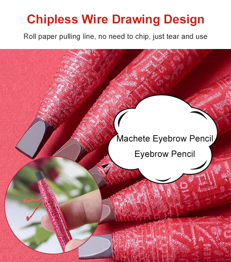 Red Rose Pull Eyebrow Pen