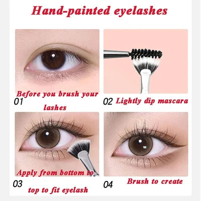 🔥Year-end Sale✨Folding Angle Scalloped Lash Brush 🚚Cash on Delivery