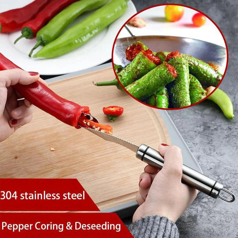 🎁Buy one get one free🎁Promotion!Pepper Seed Corer Remover