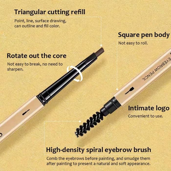 🎁Buy one get one free🎁Waterproof Double Headed Eyebrow Pencil