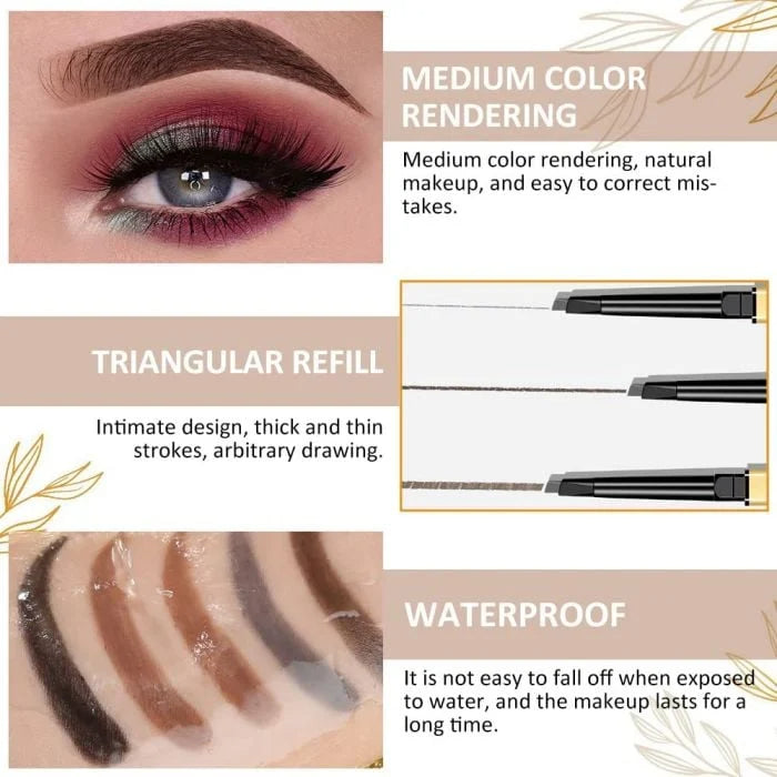 🎁Buy one get one free🎁Waterproof Double Headed Eyebrow Pencil