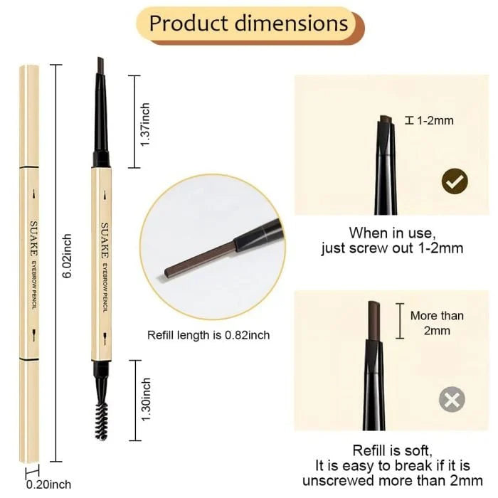 🎁Buy one get one free🎁Waterproof Double Headed Eyebrow Pencil