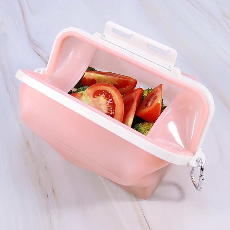 Silicone folding lunch box