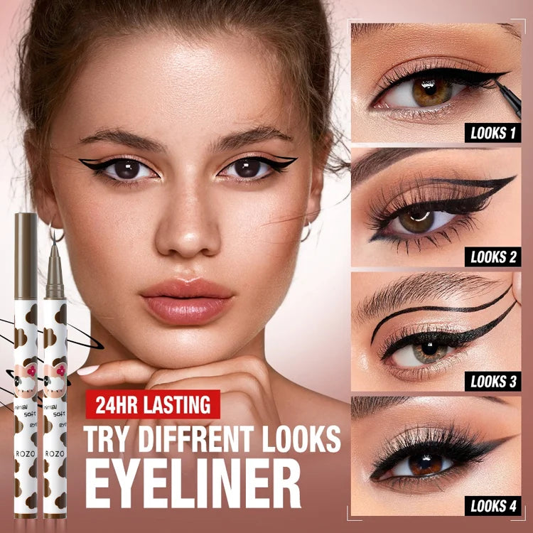[Daily sales 100,000 pcs] 0.1mm ultra-fine, quick-drying, waterproof 24h lasting eyeliner