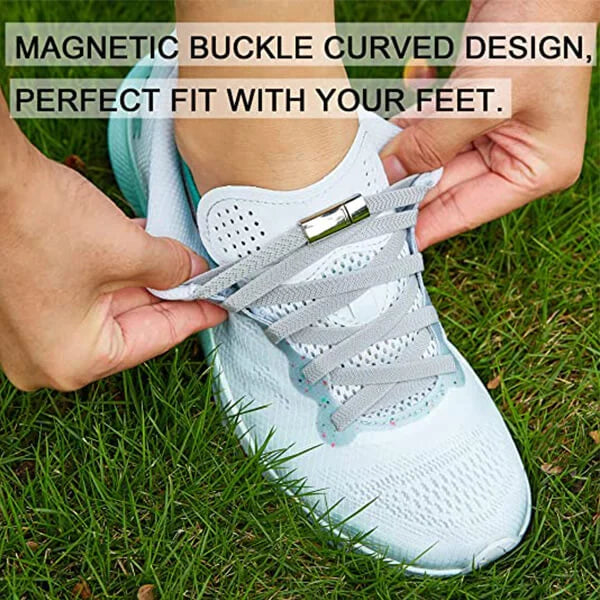 💖Elastic Shoelaces Magnetic Fashion Convenience Metal locking Lazy Laces💖