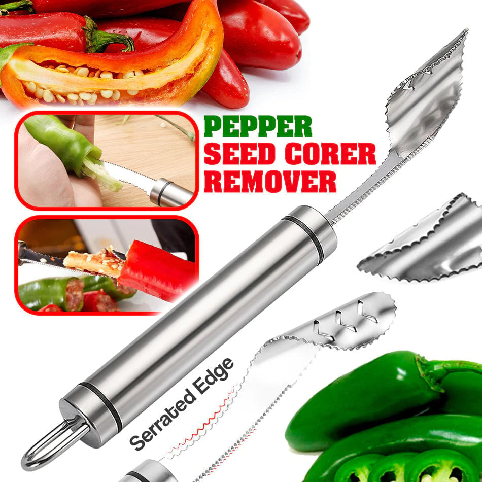 🎁Buy one get one free🎁Promotion!Pepper Seed Corer Remover